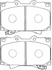 Комплект тормозных колодок (AISIN: A1N144)